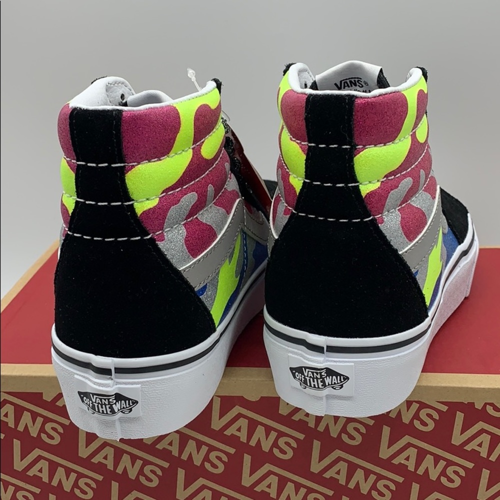 •VANS Sk-8-HI PLATFORM 2 After Dark CAMO/True White - Picture 6 of 16